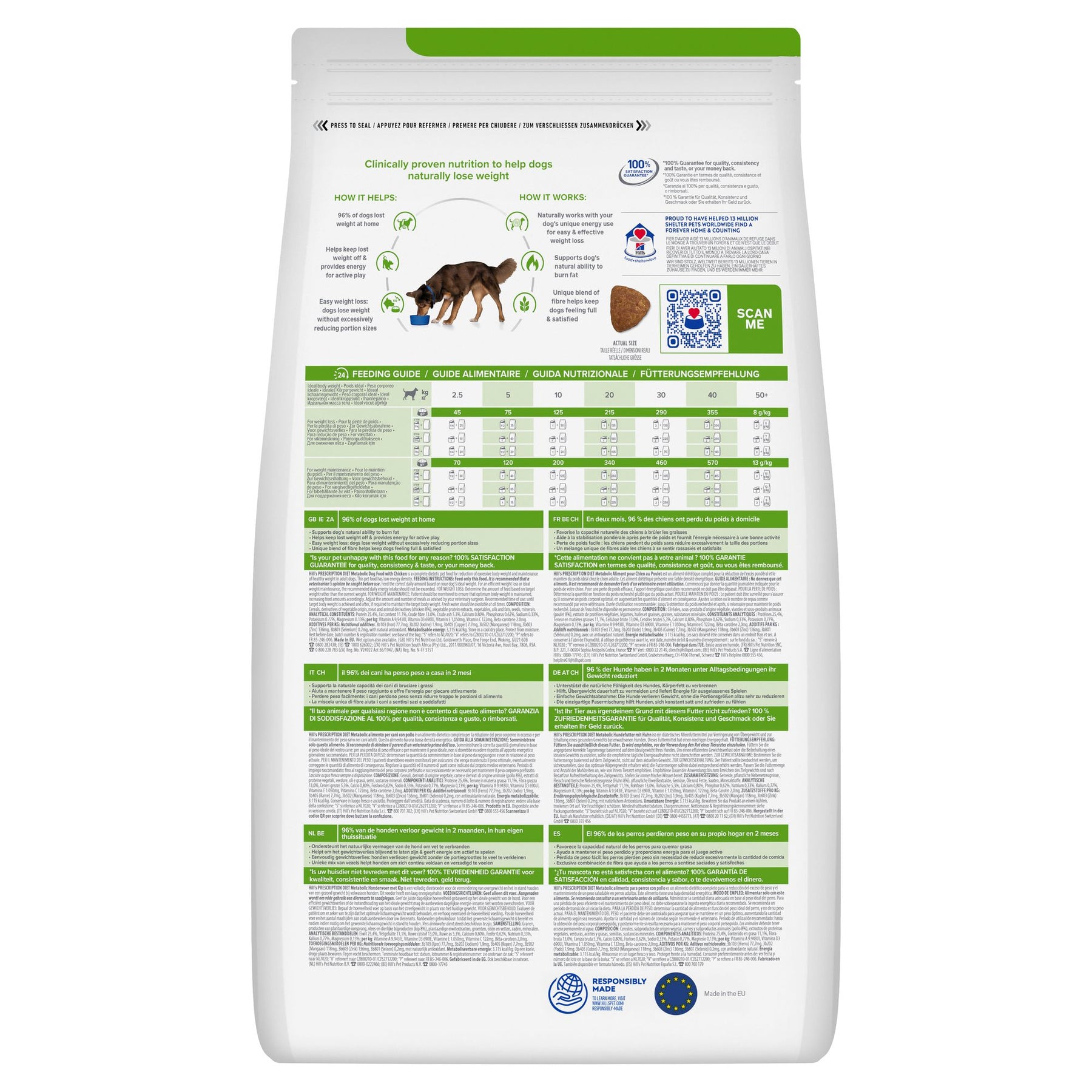 Hill's Prescription Diet Metabolic Hundefutter mit Huhn