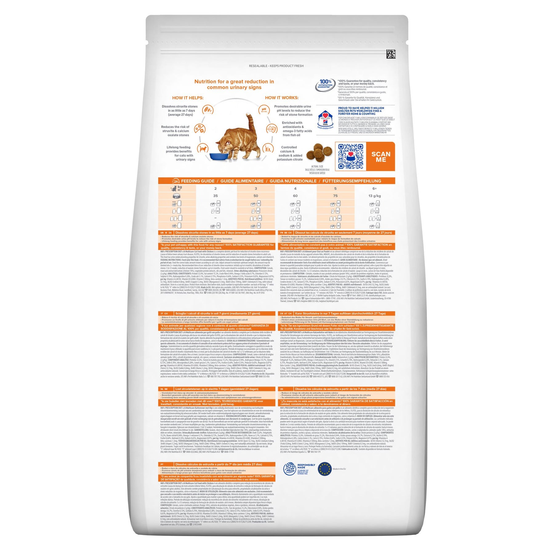 c/d Multicare Katzenfutter mit Huhn Packshot