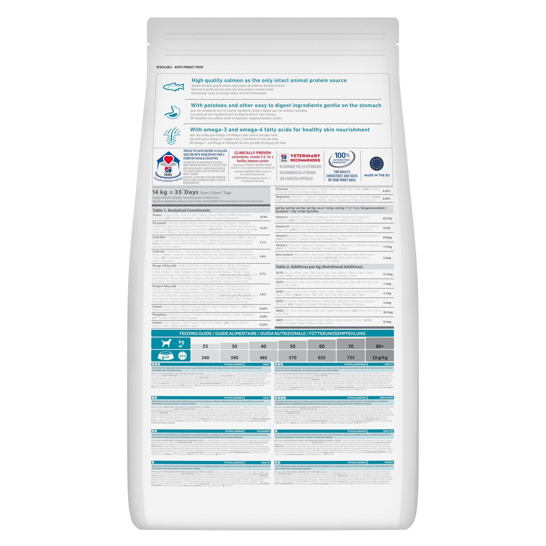 Hypoallergenic Large Hundefutter Lachs Packshot