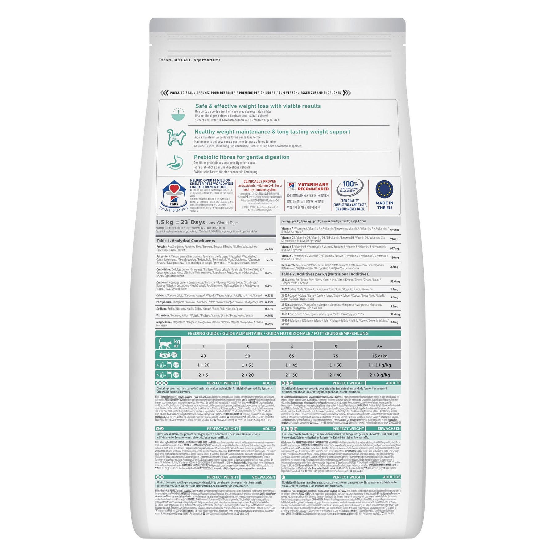 Perfect Weight Adult Katzenfutter Huhn Packshot