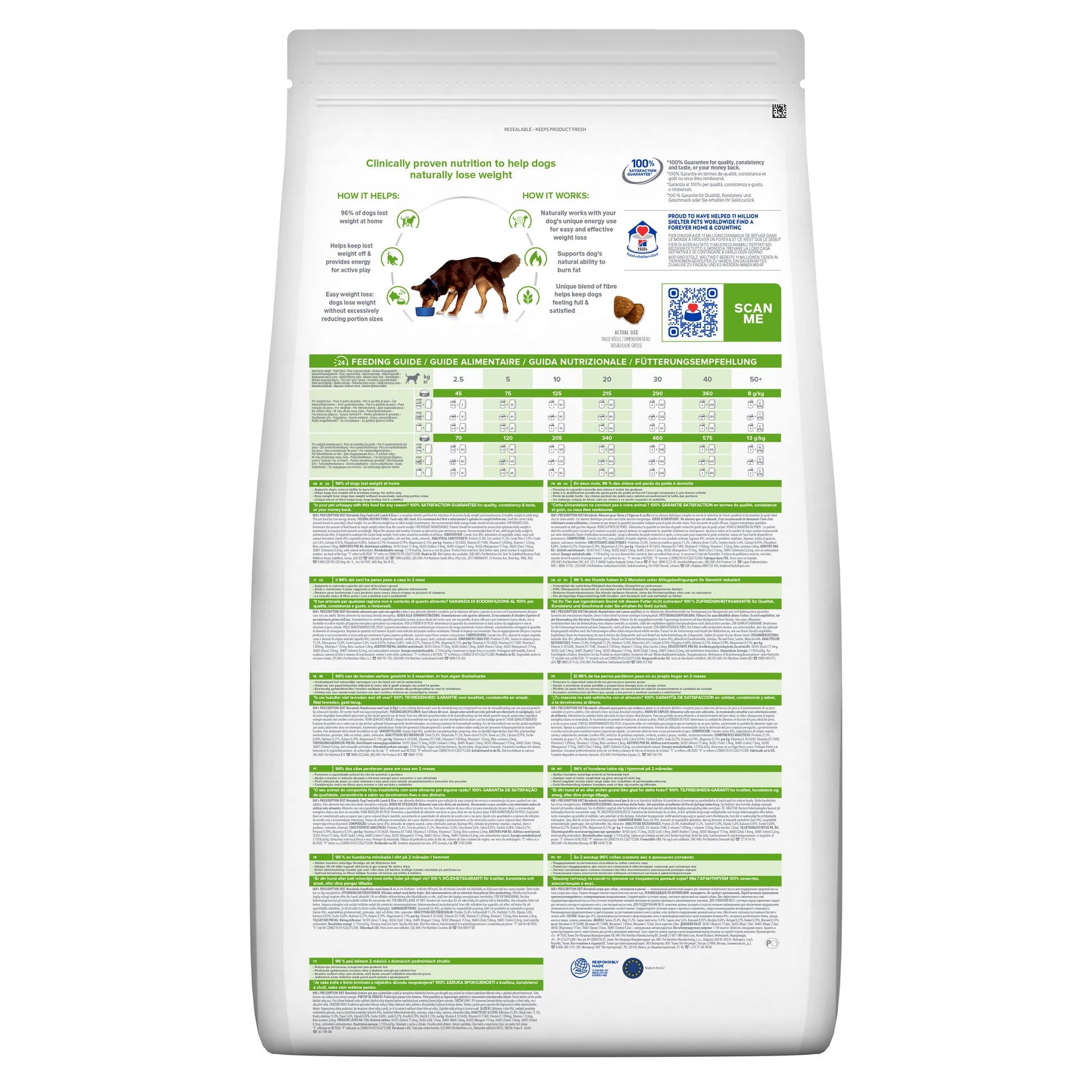 Metabolic Hunde Trockenfutter Lamm Packshot