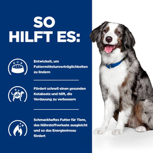 i/d Sensitive Hundefutter Ei & Reis Wie es hilft