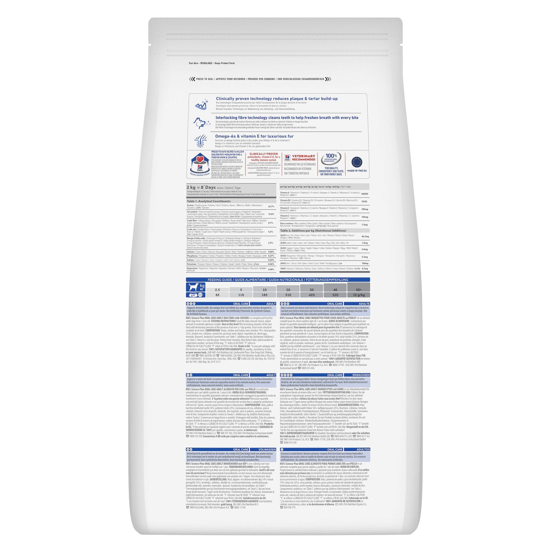 Oral Care Adult Hundefutter Huhn Packshot
