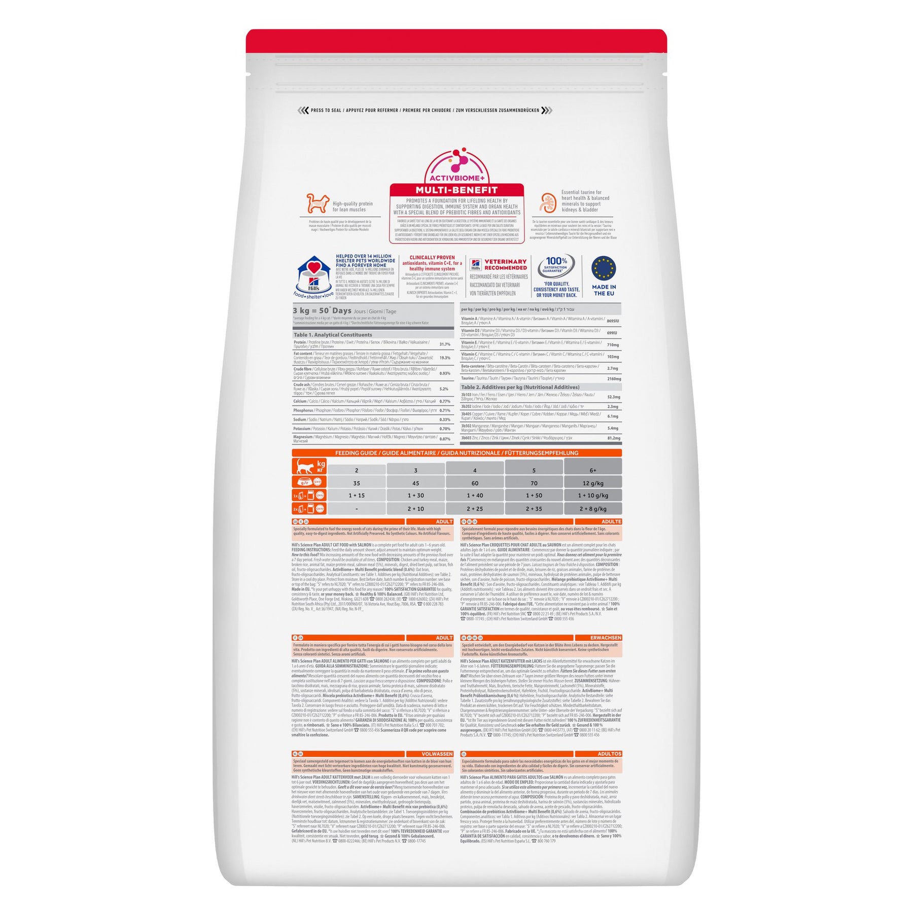 Hill's Science Plan Adult Katzenfutter mit Lachs